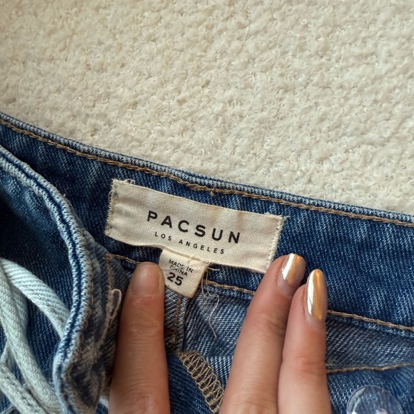 Denim Lace-Up Skirt - Picture 5 of 8